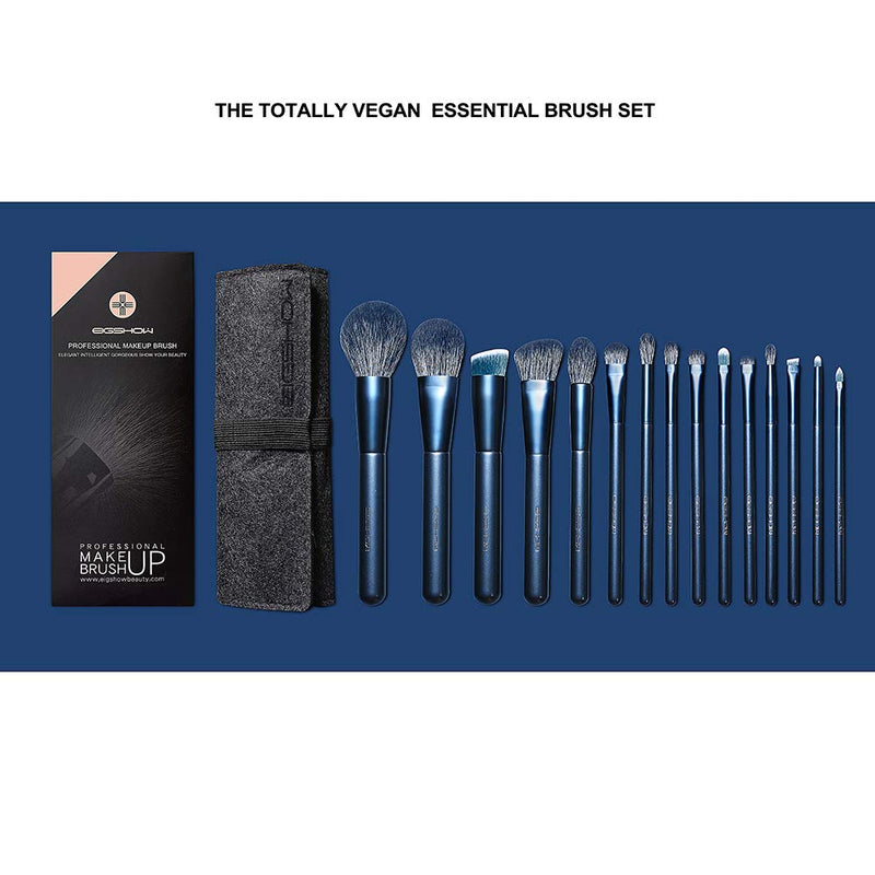 [Australia] - Makeup Brush Set, EIGSHOW Professional Makeup Brushes Kit Foundation Powder Concealers Eye Shadows Makeup 15 Piece for Eye Face Liquid Cream Cosmetics Brushes Kit (BLUE) BLUE 