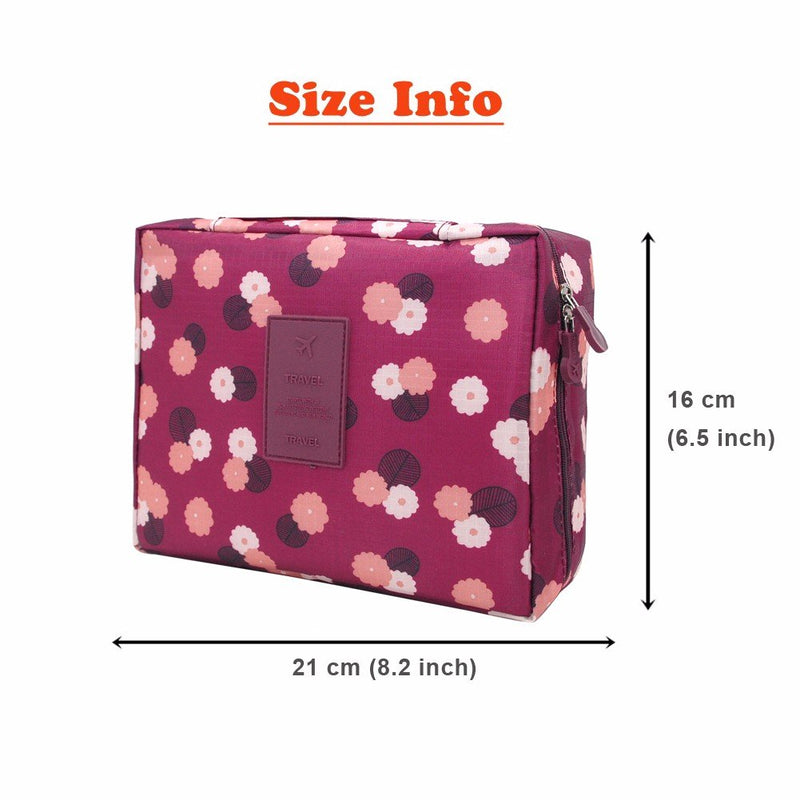 [Australia] - Toiletry Small Pouch Cosmetic Makeup Zipper Personalized Bag for Women Teen Girl (Case Purple) Case Purple 