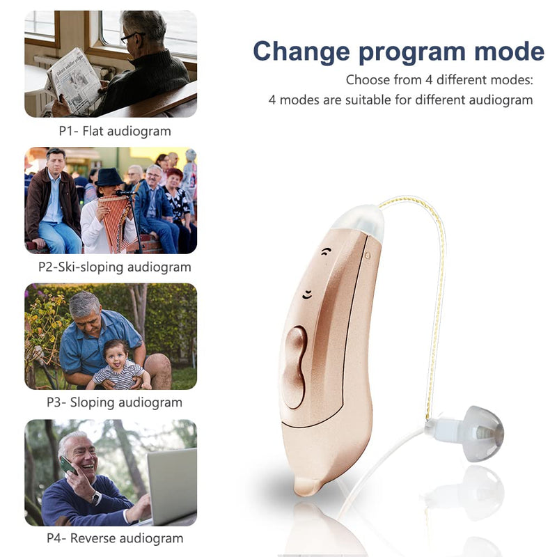 [Australia] - IncenSonic10 Channels Bluetooth Digital Hearing Aids Smart Hearing amplifier, Wireless with App Sound Assist Aid, Sound Amplifiers for Adults and Seniors SF101-Right 