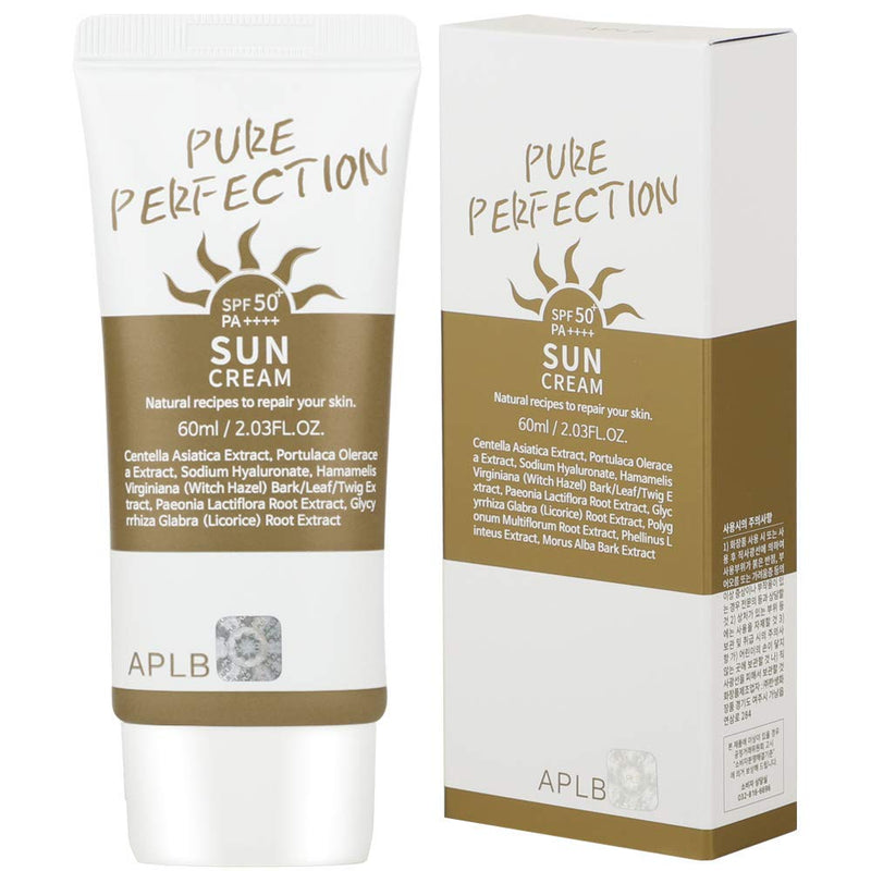 [Australia] - APLB Pure Perfection Sunscreen SPF 50+/PA++++ 2.03 fl. Oz (60ml) | Korean Skin Care, Sun Cream, Non-Smudge & Non-Sticky, Kbeauty sunscreen | 