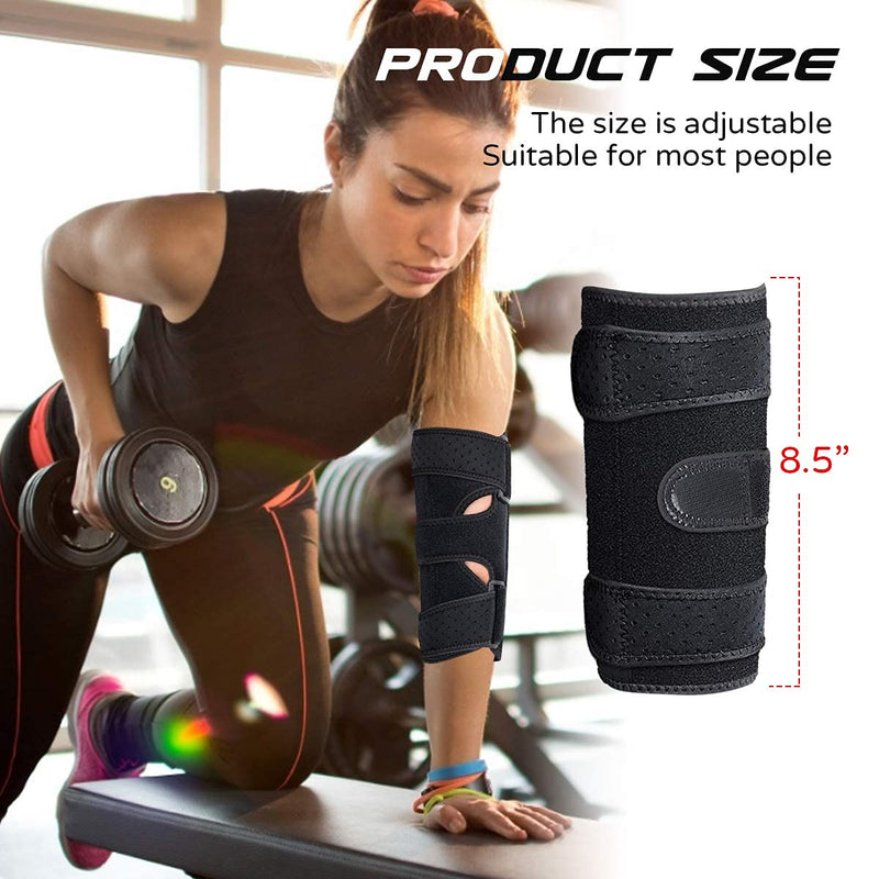 [Australia] - Elbow Brace, Elbow Support, Night Elbow Sleep Support, with 2 Removable Metal Splints, for Sprained Elbows, Tendonitis, Arthritis, Elbow Immobilized, Sports Injury Recovery 