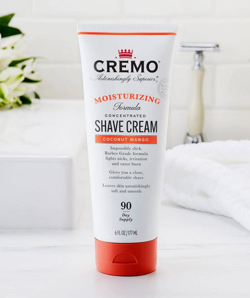 [Australia] - Cremo Coconut Mango Moisturizing Shave Cream, Astonishingly Superior Shaving Cream For Women, Fights Nicks, Cuts And Razor Burn, 6 Ounces 