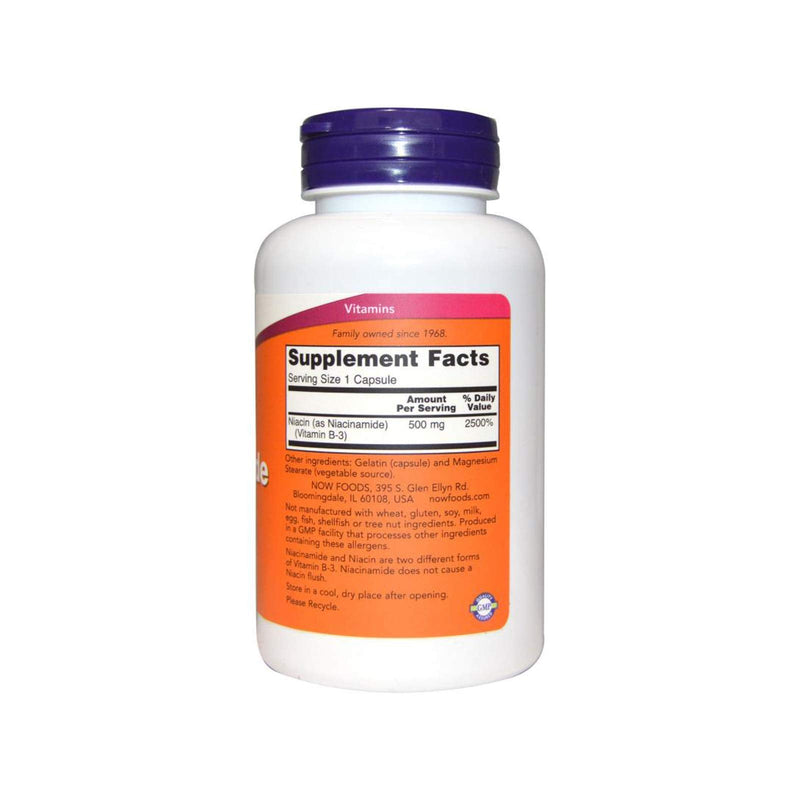 [Australia] - NOW Niacinamide 500mg,100 Capsules 100 Count (Pack of 1) 