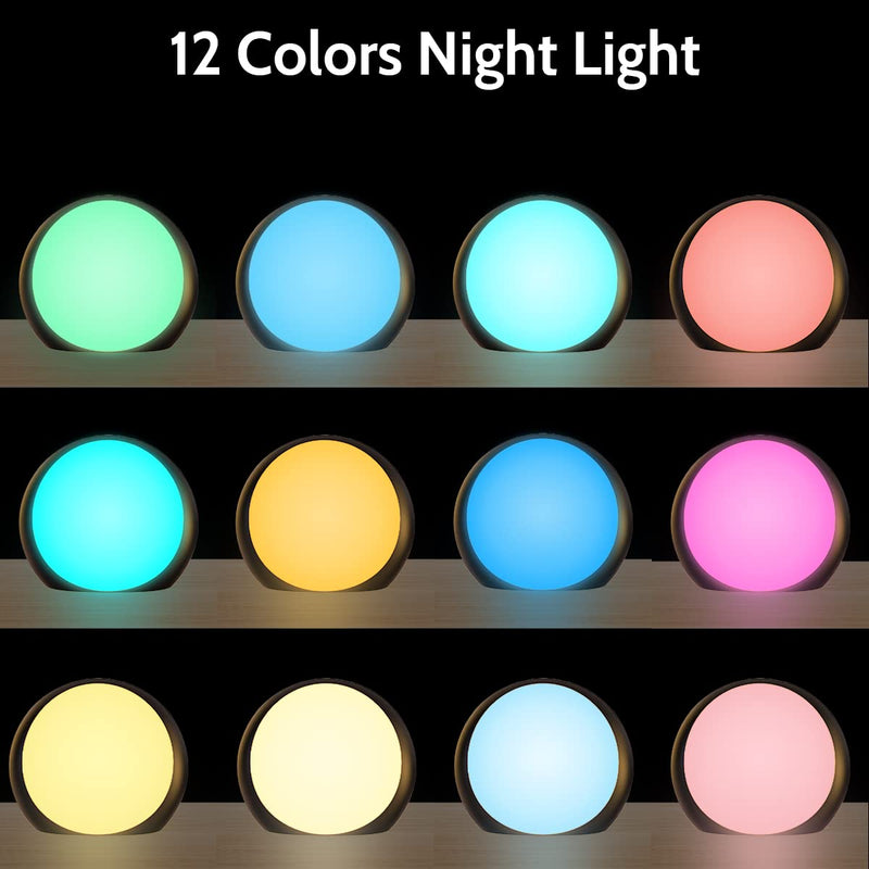 [Australia] - iDealSleep Sound Machine Sleep White Noise Machine with 30 Soothing Sounds 36 Levels of Volume 12 Color Night Lights 10 Levels of Brightness and Memory Function for Adult Baby Home and Travel (Black) Black 