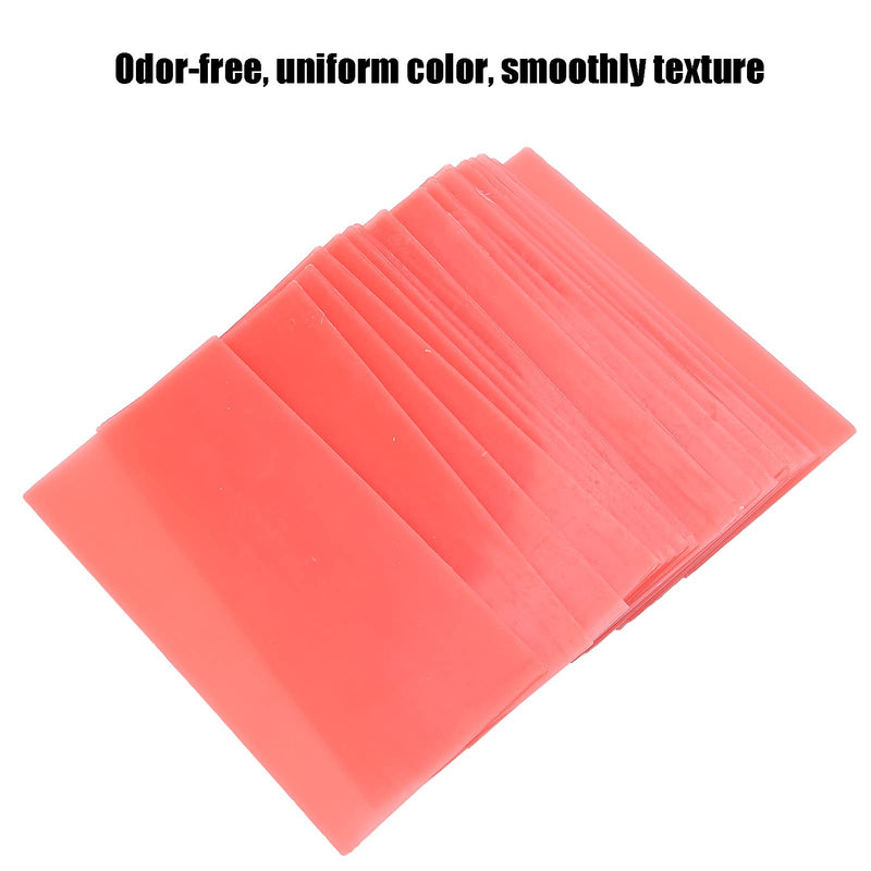 [Australia] - 18pcs Dental Base Plate Wax, Red Dental Care Orthodontic Wax, Dental Wax Dentist Auxiliary Material Dental Wax Sheet Supply 