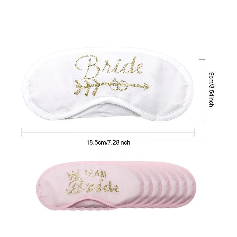[Australia] - 8 Pcs Sleep Eye Masks, Bridesmaids Team Bride Sleep Eye Masks Party Accessories for Wedding Engagement Party 
