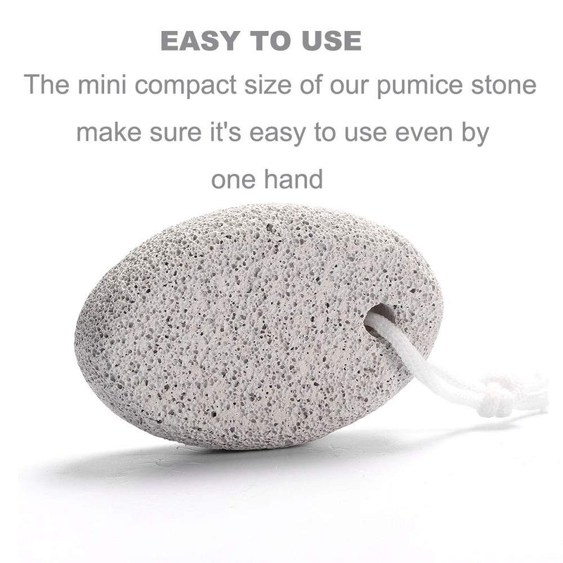 [Australia] - Natural Pumice Stone for Feet, Borogo 3-Pack Lava Pedicure Tools Hard Skin Callus Remover for Feet and Hands - Natural Foot File Exfoliation to Remove Dead Skin, Heels, Elbows, Hands A-white 