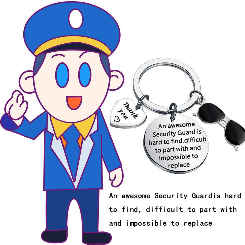 [Australia] - AKTAP Security Guard Gift an Awesome Security Guard is Hard to Find Difficult to Part with School Safety Officer Key Chain Appreciation Thank You Gift Security Guard Keychain 