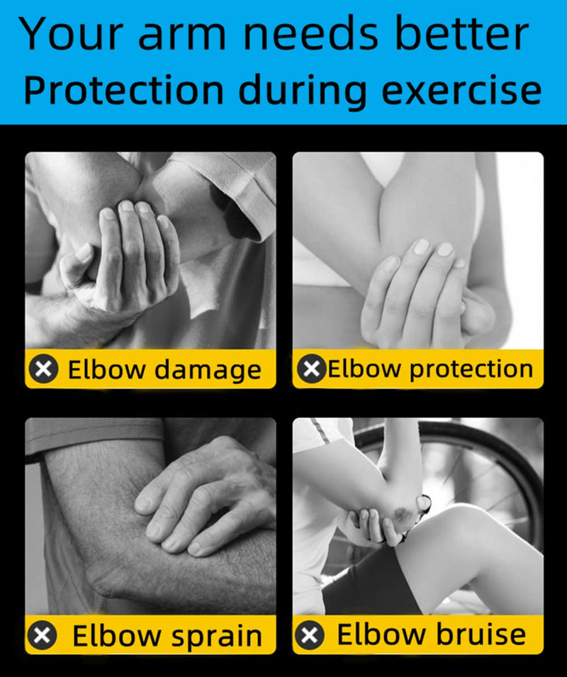 [Australia] - JUSDIQIR 2 PCS Elbow Compression Sleeves, Elbow Brace for Men And Women, Tennis And Golfer's Elbow Support, Arm Support Sleeves For Sports Protection And Pain Relief 