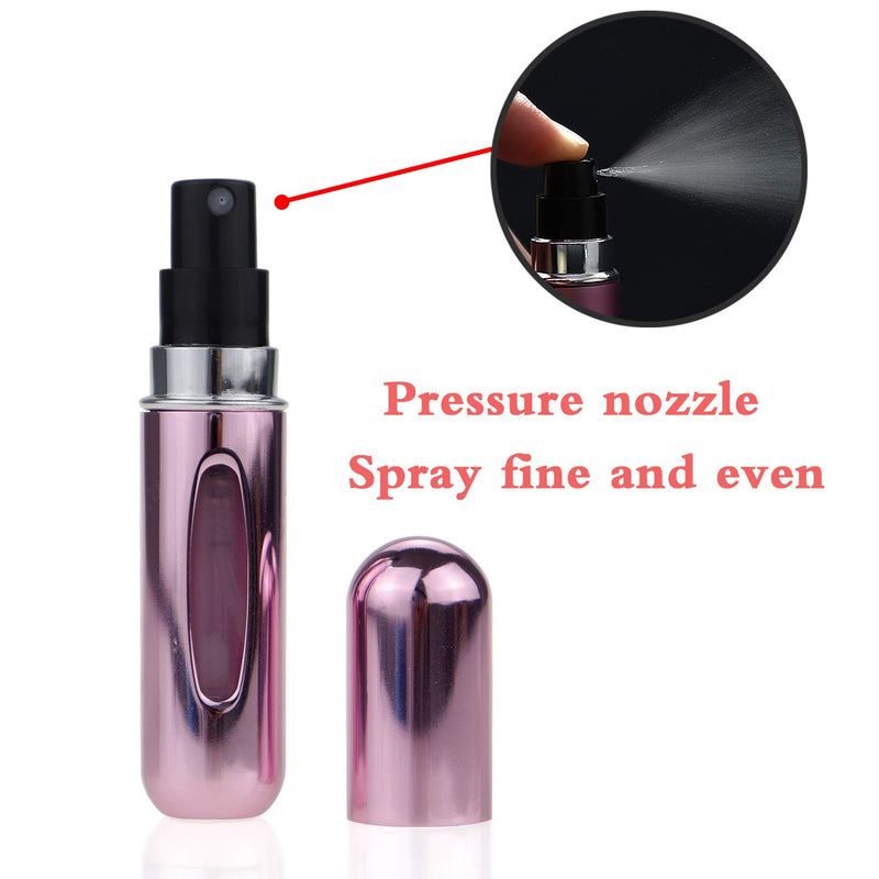 [Australia] - Portable Mini Refillable Perfume Atomizer Bottle，Atomizer Perfume Bottle,Refillable Perfume Spray, Scent Pump Case, Perfume Atomizer Refillable Travel 4 Pcs Pack of 5ml 