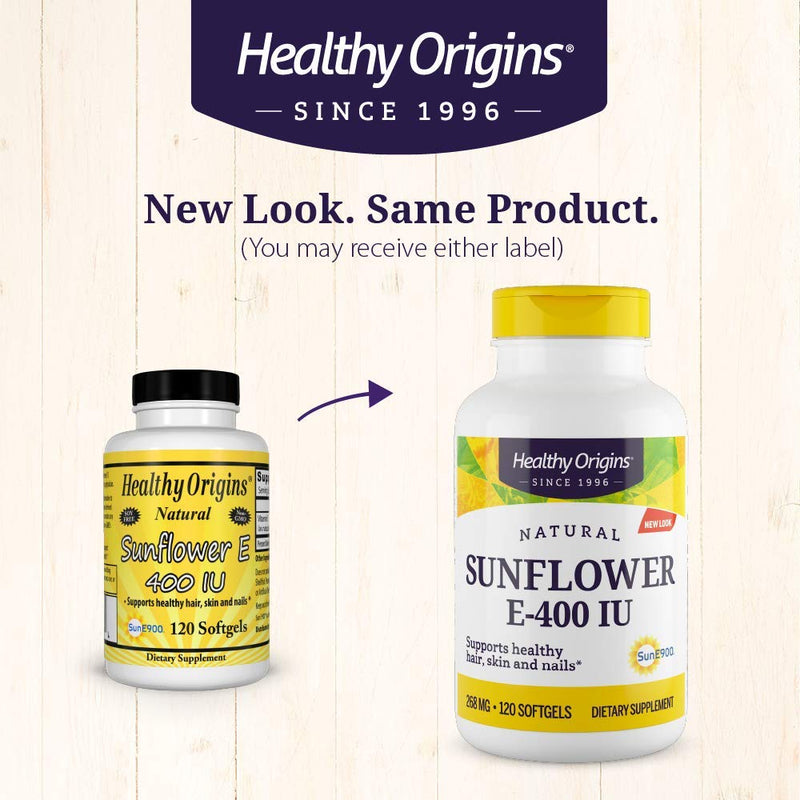 [Australia] - Healthy Origins Sunflower Vitamin E-400 IU, 120 Softgels 120 Count (Pack of 1) 