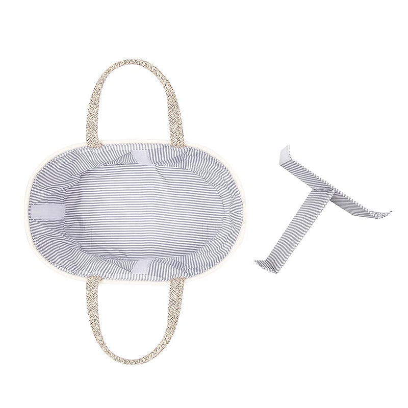 [Australia] - Baby Nappy Caddy Organiser,Portable Cotton Rope Woven diaper Caddy-Nursery Storage, DIY Basket with Changeable Compartments, Newborn Shower Gift Tote Bag (Yellow) Yellow 