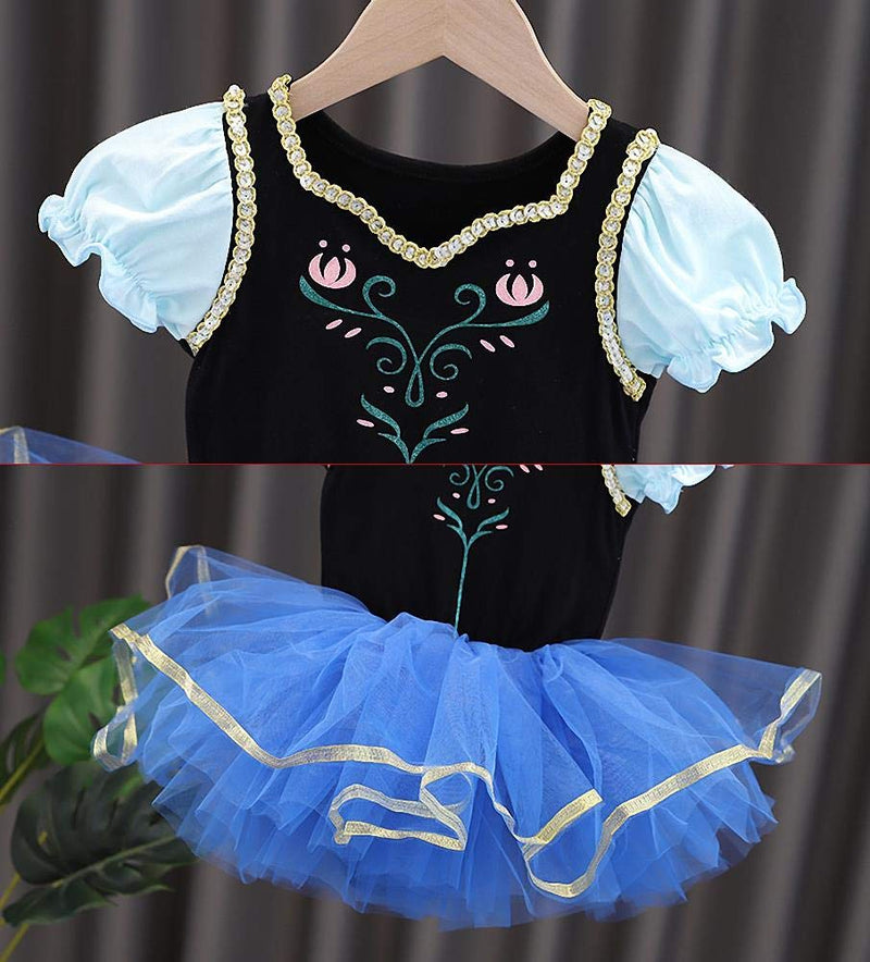 [Australia] - Dressy Daisy Princess Ballet Leotards Tutu Dress for Toddler Girls Ballerina Outfits Dance Costume Dancewear with Tulle Skirt Anna 2-3T 