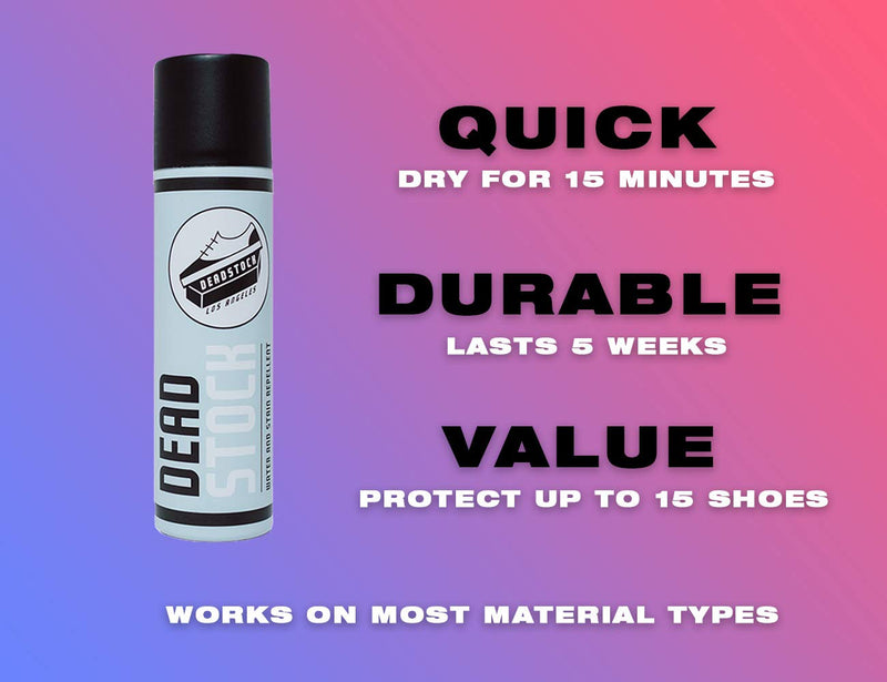 [Australia] - Deadstock Los Angeles Water & Stain Repellent for Shoes 6.5oz Spray - Waterproof Spray to Protect: White Sneakers, Suede, Leather, Mesh, Canvas and More! 