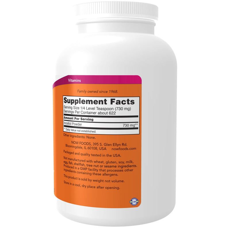 [Australia] - NOW Supplements, Inositol Powder, Neurotransmitter Signaling*, Cellular Health*, 1-Pound 1 Pound (Pack of 1) 