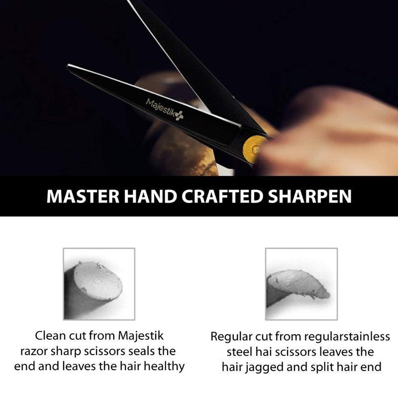 [Australia] - Professional Hair Cutting Scissors - VERY SHARP - Barber 5.5-inch Razor Edge Shears - Made from Forged Stainless Steel with Fine Adjustment Screw 