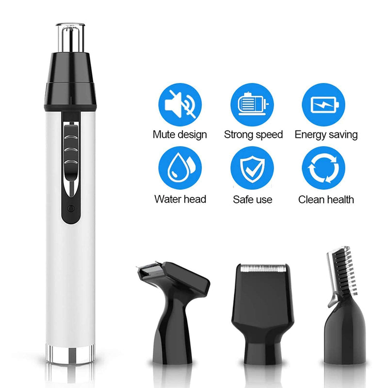 [Australia] - Ear Nose Hair Trimmer for Men,Professional USB Rechargeable Painless Mens Electric Nose Hair trimmer,4 in 1 Lightweight Waterproof Ear and Nose Hair Trimmer for Women 