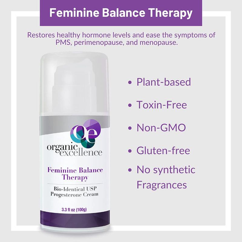 [Australia] - Feminine Balance Therapy - USP Bio-Identical Progesterone Cream - 3 oz 
