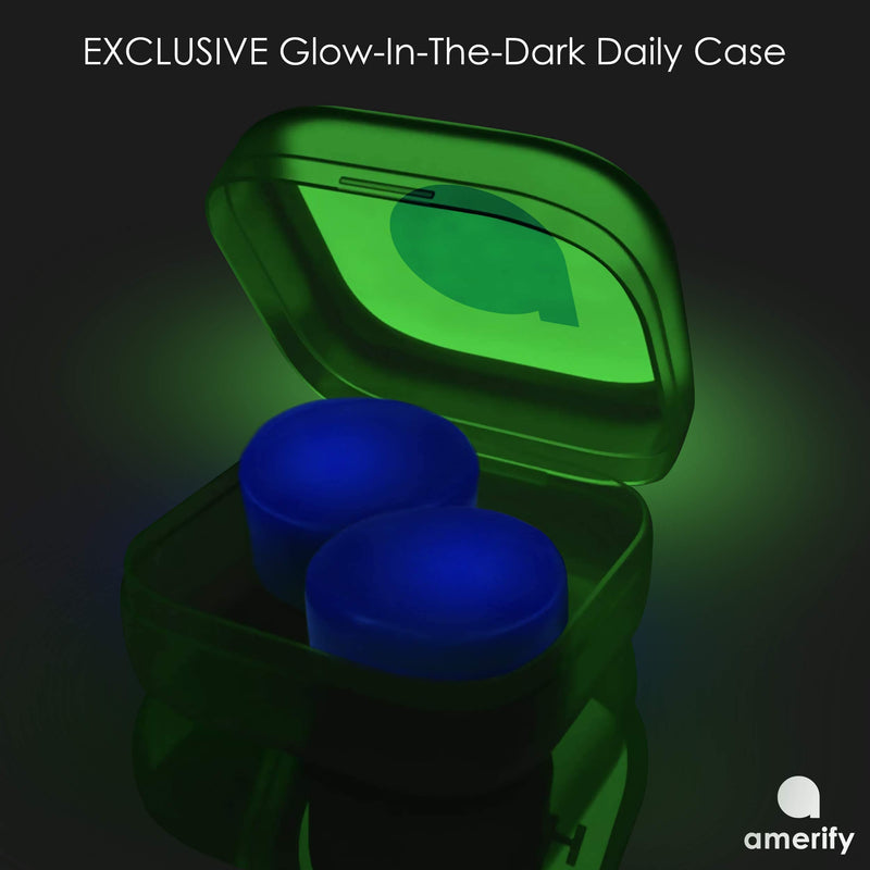 [Australia] - Ear Plugs for Sleeping, Earplugs for Sleep, Noise Cancelling Ear Plugs for Sleeping Earplugs Reusable Soft Silicone Ear Plugs Moldable Earplugs Sound Blocking, Swimming Ear Plugs 32dB Highest NRR Midnight 