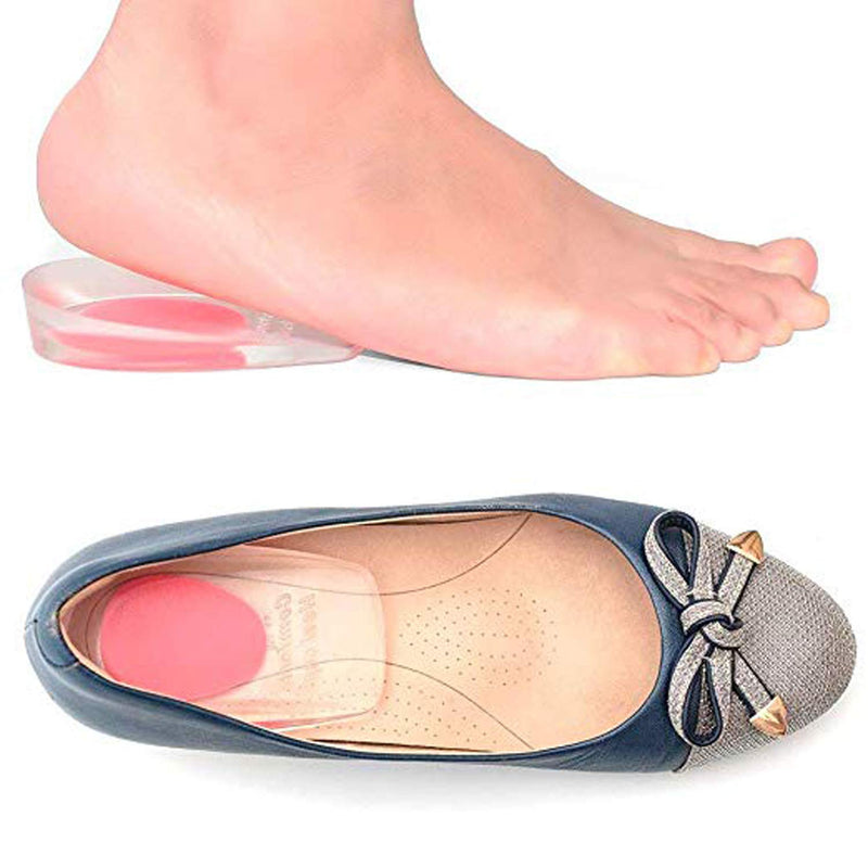 [Australia] - 3 Pairs of Gel Heel Cups Heel Support Pads Cushions for Plantar Fasciitis Heel Pain (Women/Red/Small/Med) Women/Red/Small/Med 