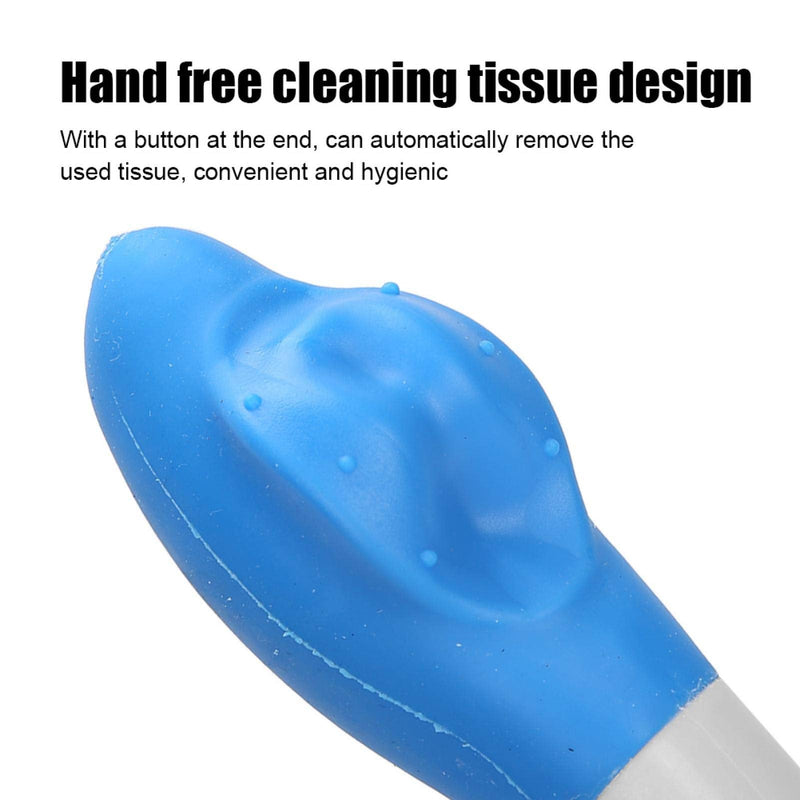 [Australia] - Bottom Bum Wiper, Toilet Aids Tool Long Handle Reach Comfort Bottom Wiper Holder Toilet Bottom Wiper Long For Toilet Tissue Aids Paper Tissue Grip Self Wipe Aid Helper 