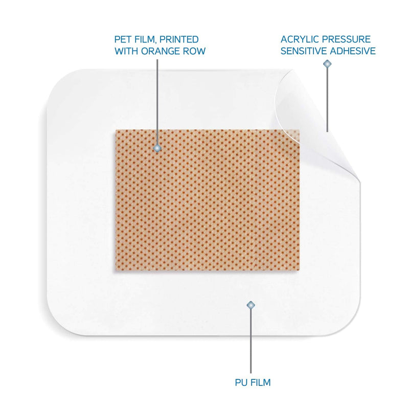 [Australia] - Medrull Sterile Wound Dressing Waterproof Ultra Pore 25 Pieces Acrylic Transparent Sensitive Adhesive Film Plaster Size 9x15 cm Cotton Pad Size 5x9 cm 
