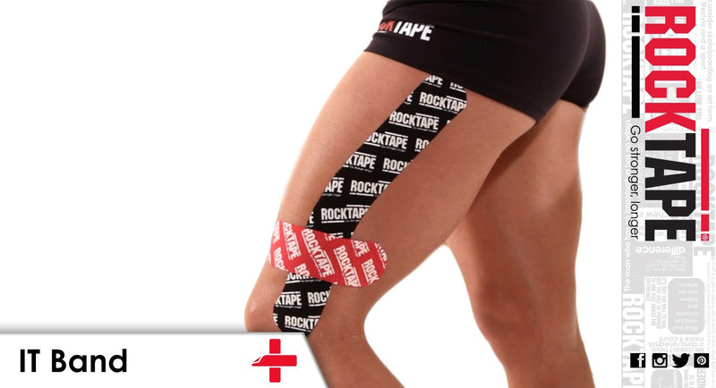 [Australia] - RockTape 2-Inch Extra Sticky Kinesiology Tape 20 Pre-Cut Strips H2O Black 