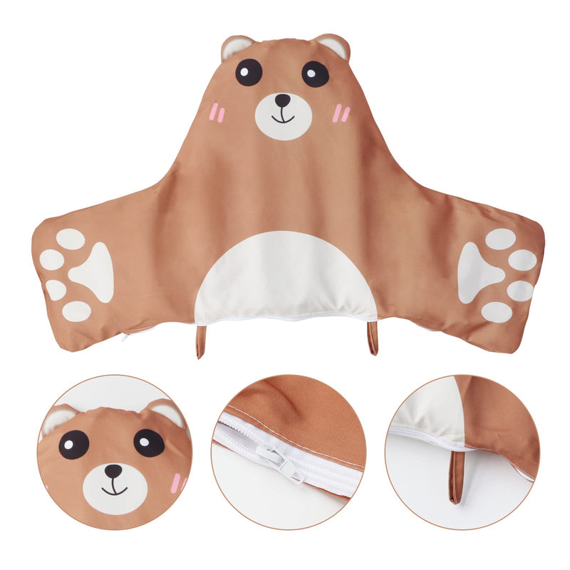 [Australia] - Cushion for High Chair, High Chair Cushion Pad for IKEA Antilop Highchair, High Chair Seat Pad, Built-in Inflatable Cushion, Soft and Comfortable, Baby Sitting More Comfortable (Brown Bear Pattern) brown bear pattern 