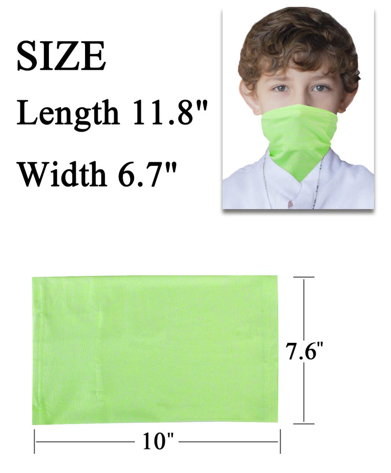[Australia] - Kids Face Cover Neck Gaiter for Cycling Hiking Fishing Sport Outdoor, Washable and Reusable 1-6 years Blue and Green 