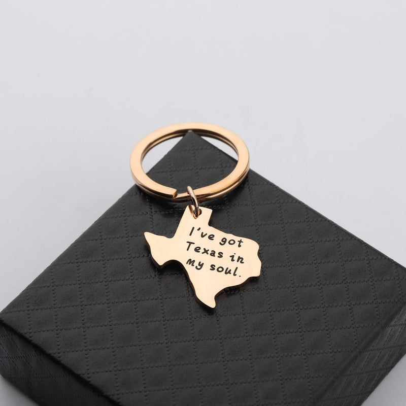 [Australia] - CHOROY Texas Sign Keychain Long Distance Relationship Gift Texas Jewelry Moving Away Gift for Her or Him texas keychain rog 