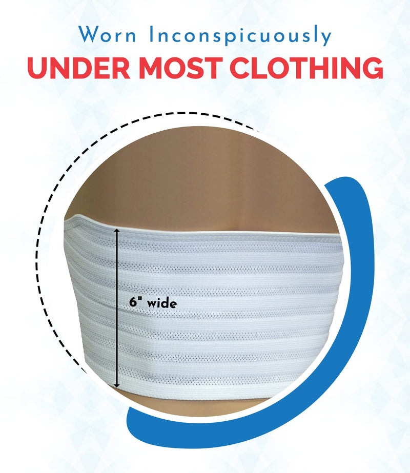 [Australia] - ITA-MED Breathable Elastic Rib Belt/Wrap for Women, Provides Support & Compression, Made In USA, Medium Medium (Pack of 1) 
