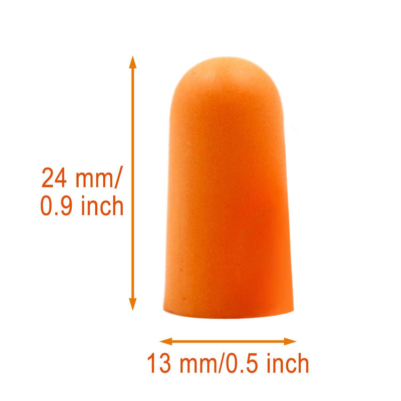 [Australia] - Foam Corded Ear Plugs 100 Pair - Soft NRR 32dB Noise Cancelling Sound Blocking Disposable Orange for Sleeping Snoring Studying Noise Hearing Protection Construction Shooting Sports Mowing Woodworking 200 