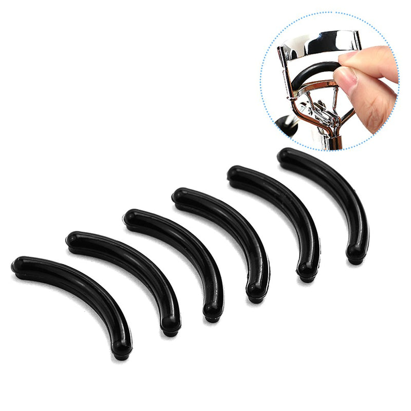 [Australia] - 5PCS/18PCS Silicone Replacement Cushion Eyelash Curler Rubber Refills Pad Makeup Tool for Most Eyelash Curler (Black(5PCS)) Black(5PCS) 
