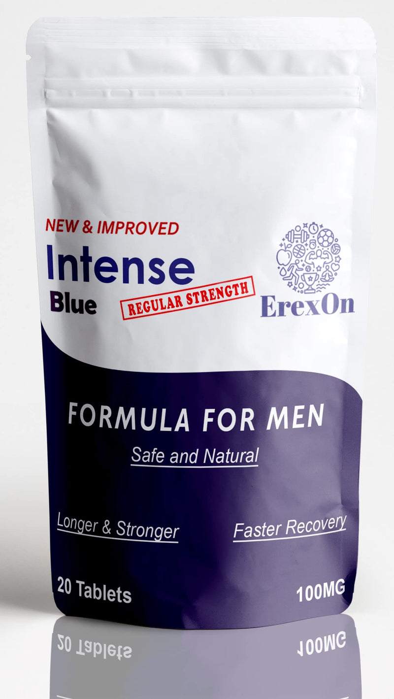[Australia] - Erexon - Intense Blue 20 Tablets - Herbal Supplement for Men - Strong Effect - Performance & Enhancement Tablets for Men 