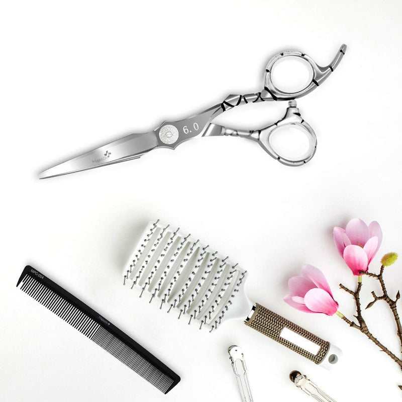 [Australia] - Professional Hair Scissors - VERY SHARP - Barber 6.0-inch Razor Edge Hair Cutting Shears - Made from Forged Stainless Steel with Fine Adjustment Screw 