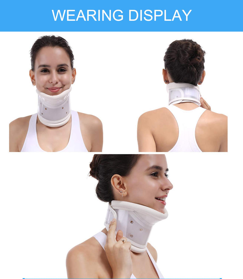 [Australia] - TANDCF Cervical Neck Brace Collar with Chin Support for Stiff Relief Cervical Collar Correct Neck Support Pain Bone Care Health(Size M) Medium (Pack of 1) 