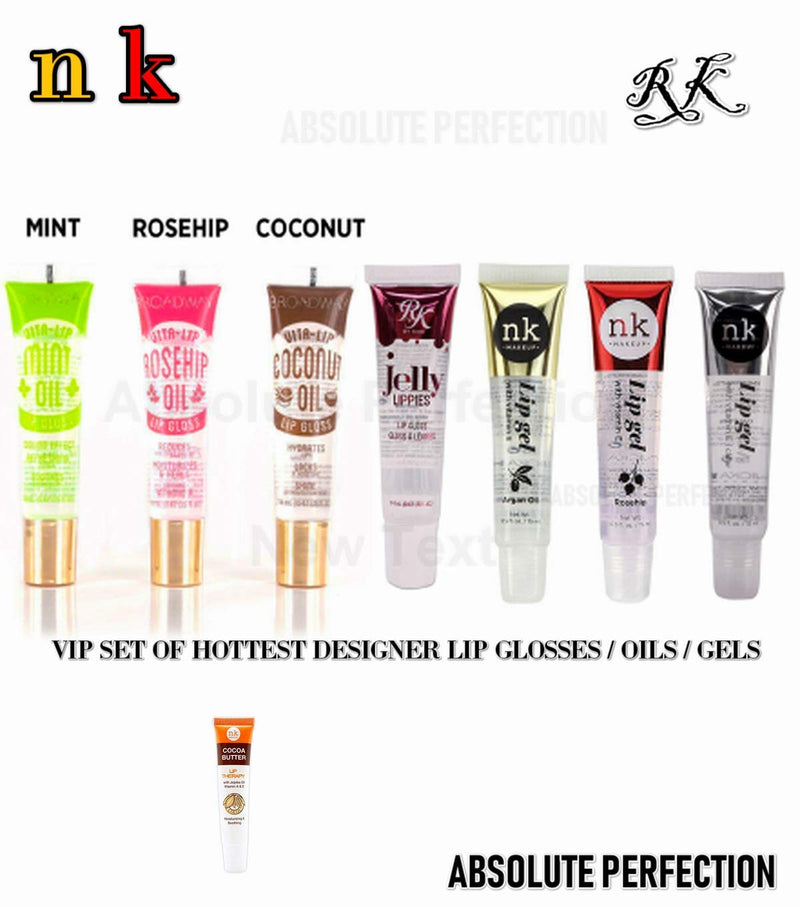 [Australia] - 7 PACK LIP GLOSS 3 BROADWAY 3 NICKA K 1 RUBY KISSES 