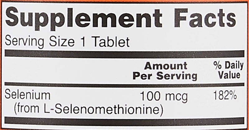 [Australia] - NOW Supplements, Selenium (L-Selenomethionine) 100 mcg, Essential Mineral*, 100 Tablets 