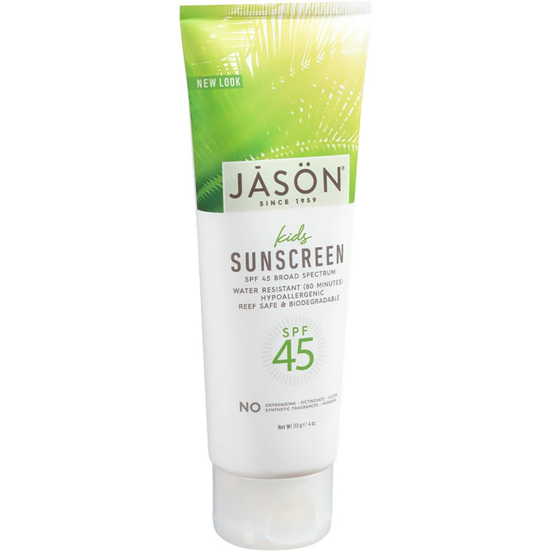[Australia] - Jason Kids Sunscreen, Broad Spectrum SPF 45, 4 Oz (Packaging May Vary) 4 Fl Oz (Pack of 1) 