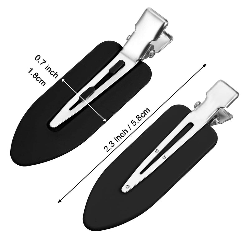 [Australia] - 10 pcs Makeup Hair Clip No Crease Hair Clip No Bend Hair Clips Curl Pin Clips for Bangs Finger Waves Makeup Application Hairdressing Hairpins for Hair (Black) Black 