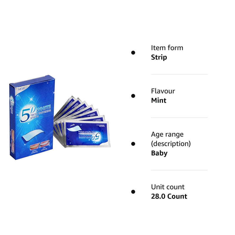 [Australia] - iZhuoKe 28 Pieces Teeth Whitening Strips,Teeth Whitening,Professional Teeth Stain Removal,Whiten Teeth 