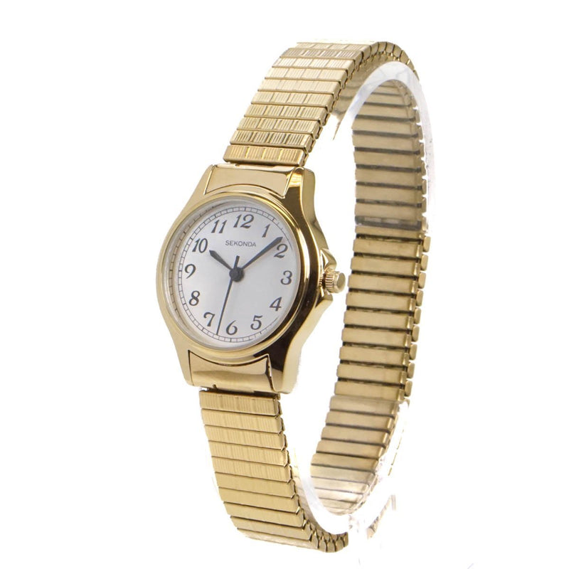 [Australia] - SEKONDA Womens Analogue Classic Quartz Watch with Stainless Steel Strap 4134B.27 