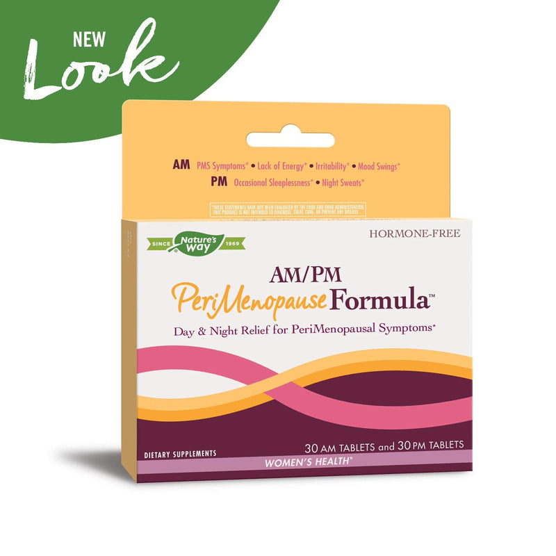 [Australia] - Nature's Way AM/PM PeriMenopause Formula Hormone-Free Day & Night Relief, 30AM & 30PM Tablets 