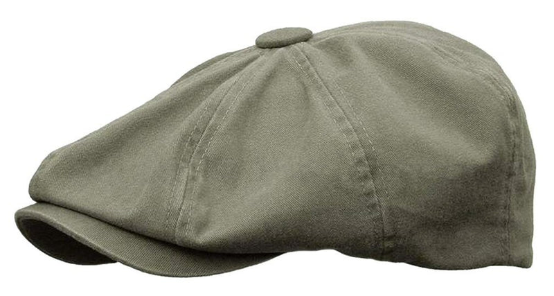 [Australia] - Rooster Washed Cotton Newsboy Gatsby Ivy Cap Golf Cabbie Driving Hat X-Large Khaki 