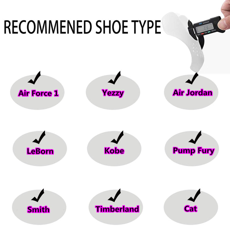 [Australia] - YOLOPARK Shoe Creases Protector, 4 Pairs Shoe Anti Creases Guard to Prevent Sneaker Creases for Men's 7.5-13 Women's 5-9 