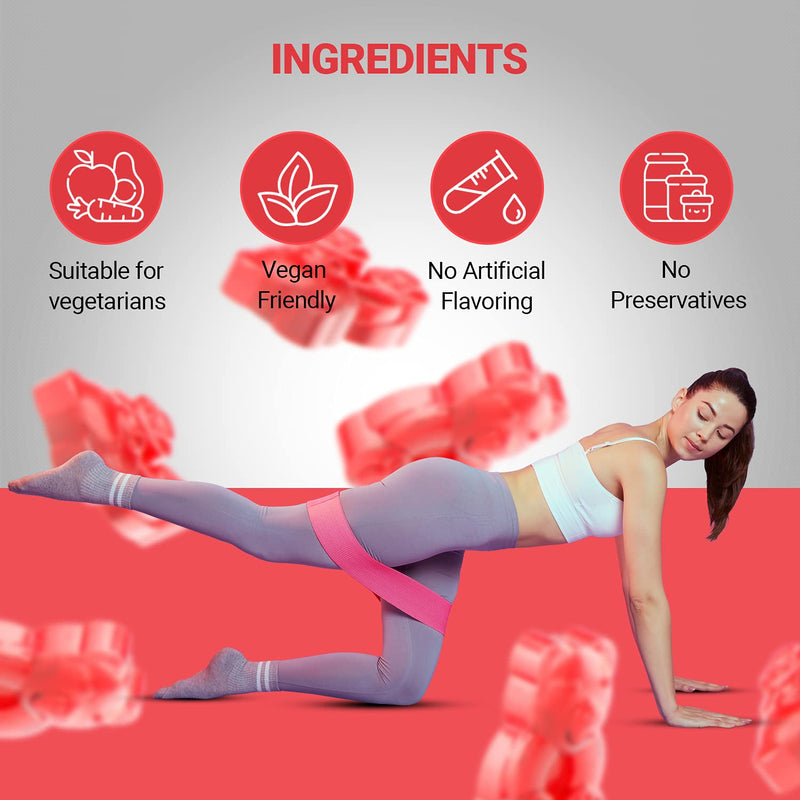 [Australia] - Apple Cider Vinegar Gummies 1000mg with Vitamin C, Chromium and Pomegranate - 60 Gummies - Vegan, Natural, Non-GMO, Gluten-Free & Gelatine-Free 
