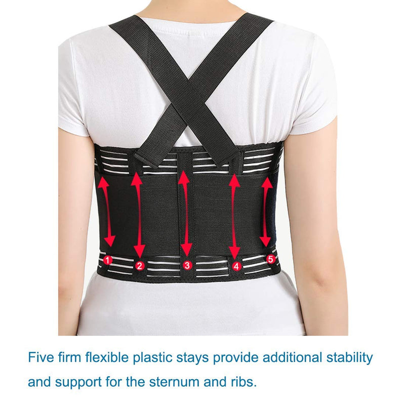 [Australia] - Solmyr Rib and Chest Support Brace, Broken Rib Brace, Breathable Rib Belt for Sore or Bruised Ribs Support, Sternum Injuries, Dislocated Ribs Protection, Pulled Muscle Pain (L/XL) Large (Pack of 1) 