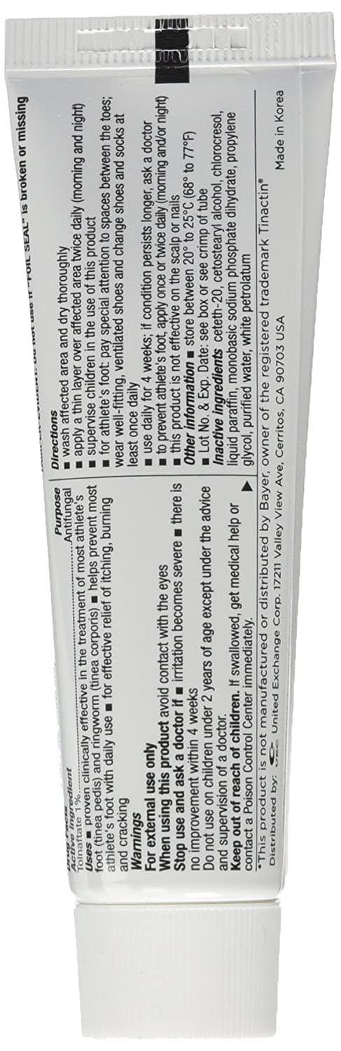 [Australia] - [6 Pack] Tolnaftate Cream USP 1% Antifungal Compare to Tinactin 