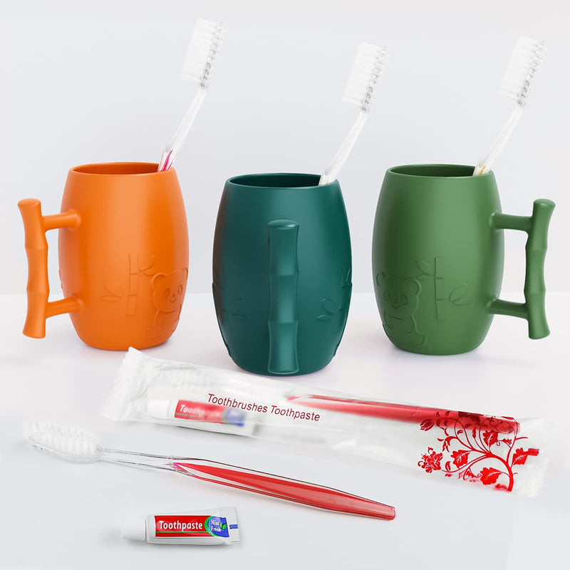 [Australia] - Travel Toothbrushes,Travel Toothbrush Kit,30 Packs Travel Toothbrush Set Camping Hotel Disposable Toothbrushes and Toothpaste(5 Colors) 30 