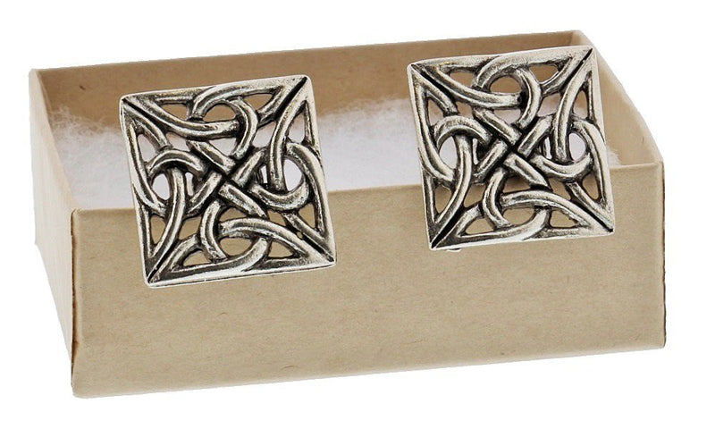 [Australia] - Silver Celtic Knot Cufflinks By Classic Cufflinks 